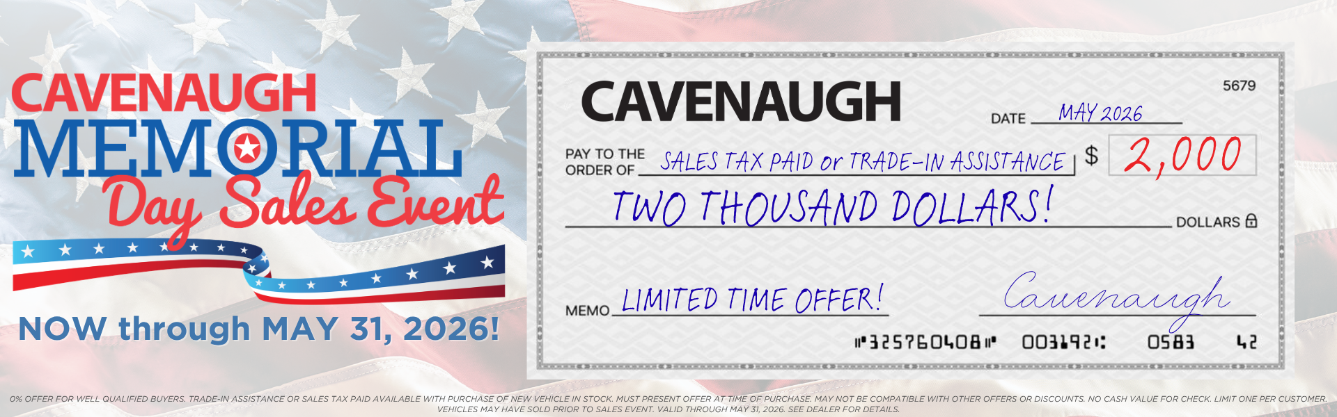 0526 mem day offer