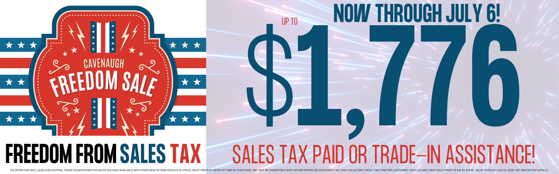 freedom sale